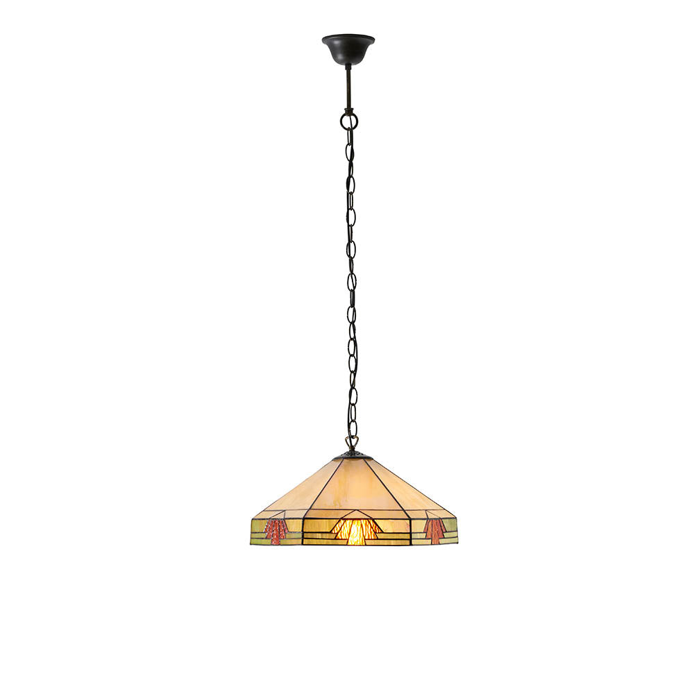 Willowmere Medium Tiffany Pendant - Multicoloured