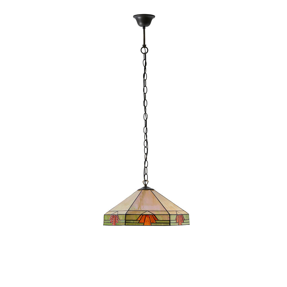 Willowmere Medium Tiffany Pendant - Multicoloured