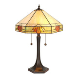 Willowmere Medium Tiffany Table Lamp - Multicoloured