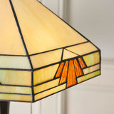 Willowmere Medium Tiffany Table Lamp - Multicoloured