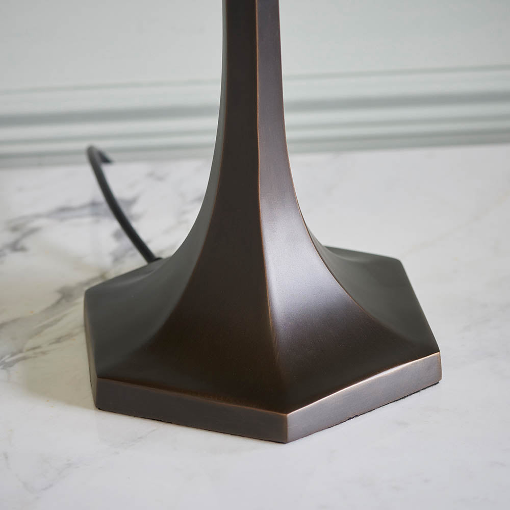 Willowmere Medium Tiffany Table Lamp - Multicoloured