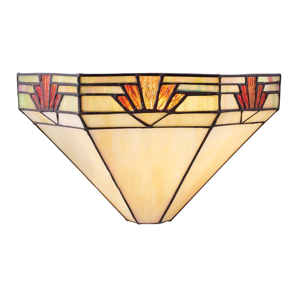 Willowmere Tiffany Wall Light - Multicoloured