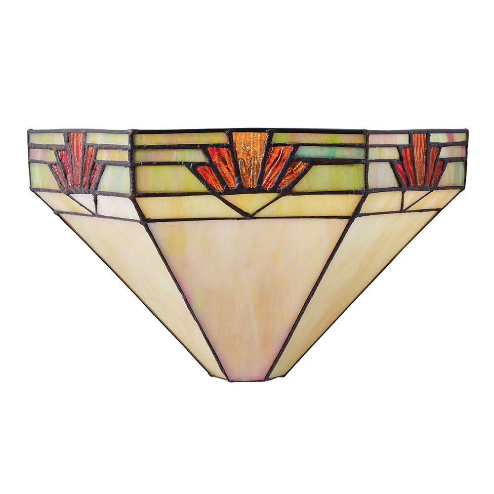 Willowmere Tiffany Wall Light - Multicoloured