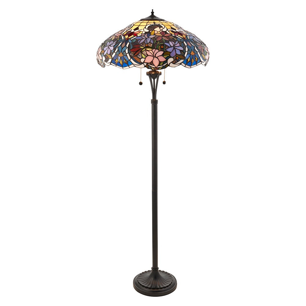 Sedgehurst Tiffany Floor Lamp - Multicoloured