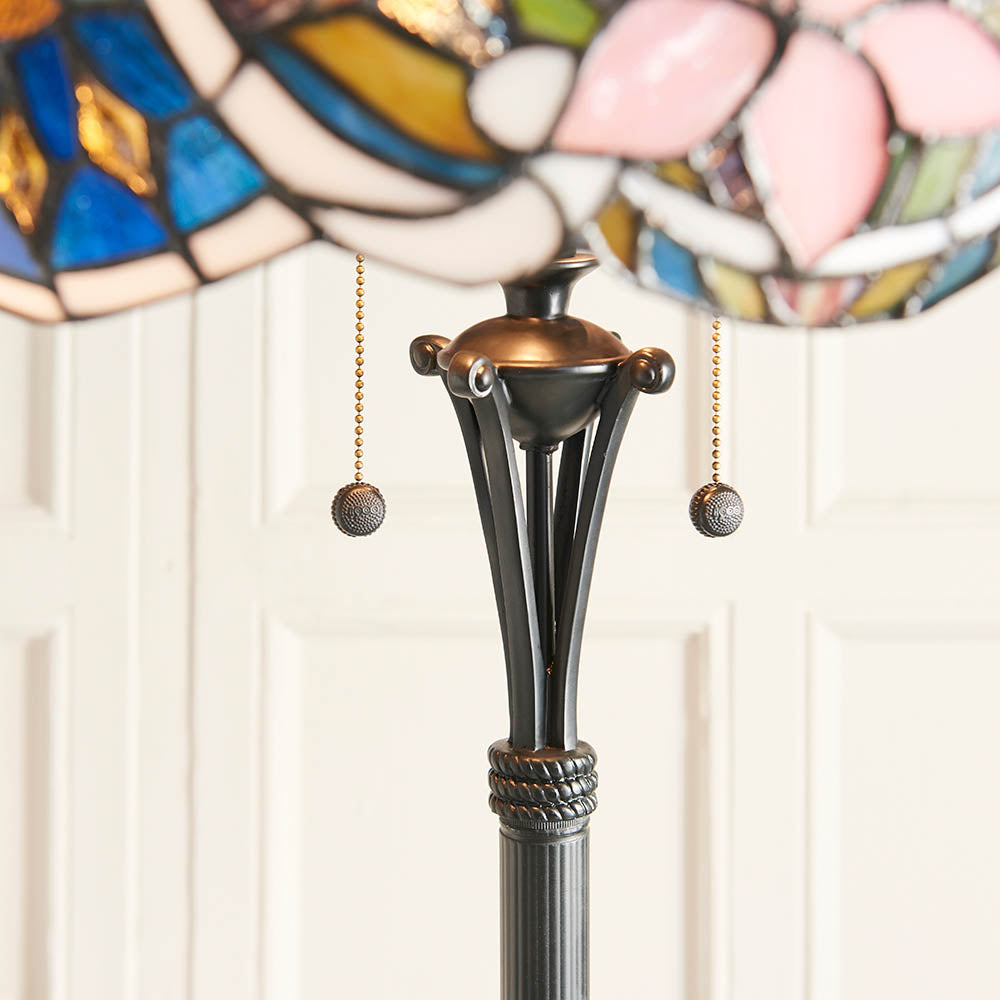 Sedgehurst Tiffany Floor Lamp - Multicoloured
