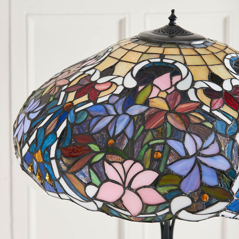 Sedgehurst Tiffany Floor Lamp - Multicoloured