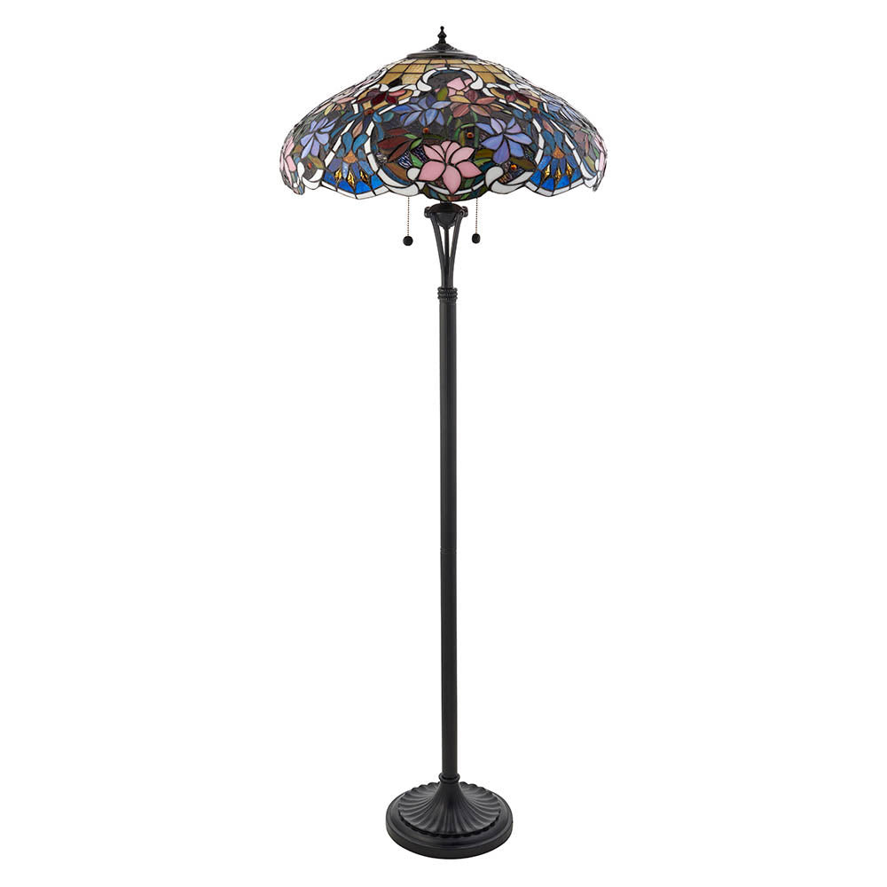 Sedgehurst Tiffany Floor Lamp - Multicoloured