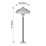 Sedgehurst Tiffany Floor Lamp - Multicoloured