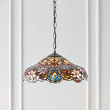 Sedgehurst Medium Tiffany Pendant - Multicoloured