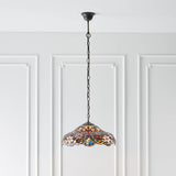 Sedgehurst Medium Tiffany Pendant - Multicoloured