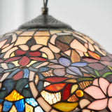 Sedgehurst Medium Tiffany Pendant - Multicoloured