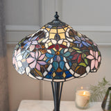 Sedgehurst Small Tiffany Table Lamp - Multicoloured
