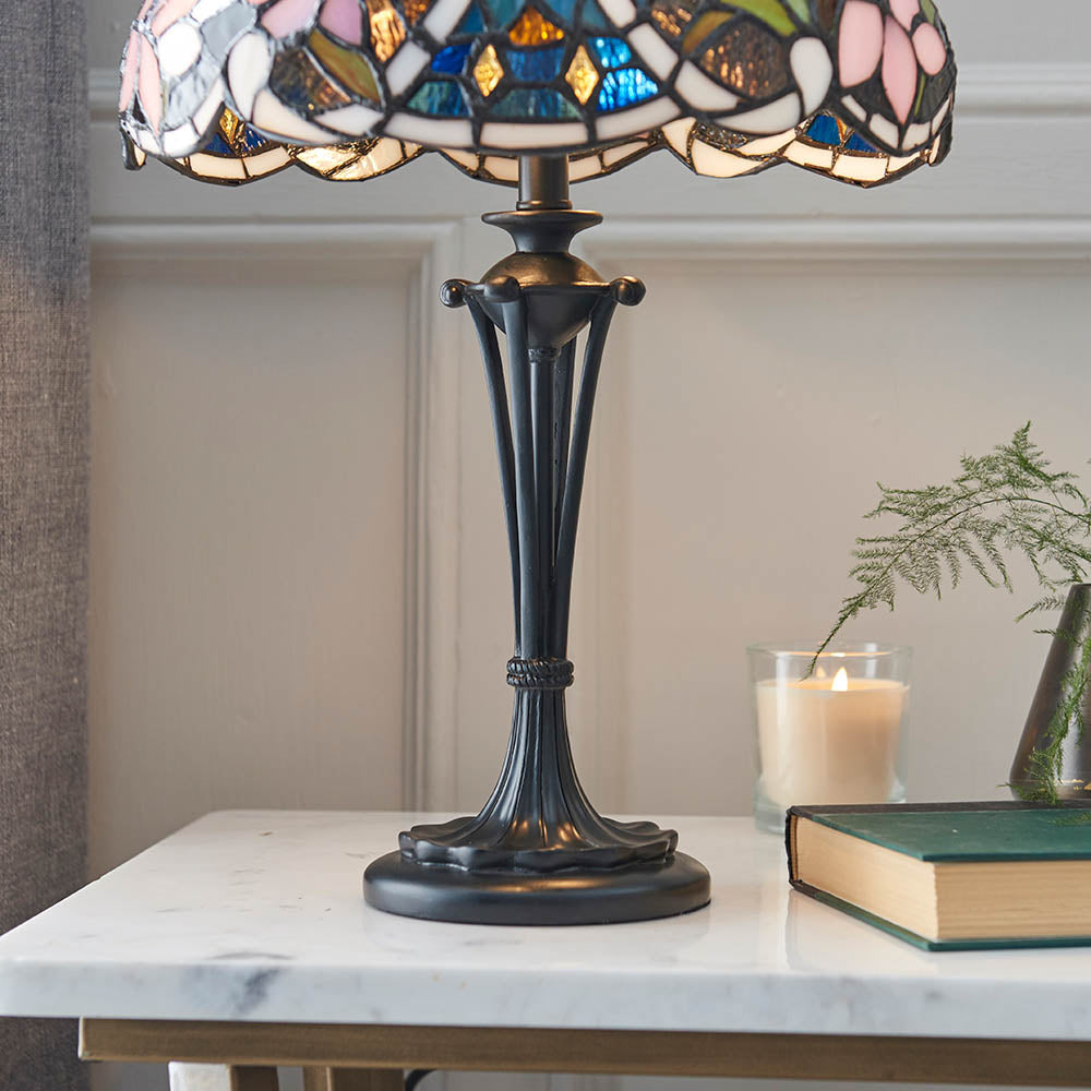 Sedgehurst Small Tiffany Table Lamp - Multicoloured