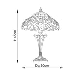Sedgehurst Small Tiffany Table Lamp - Multicoloured