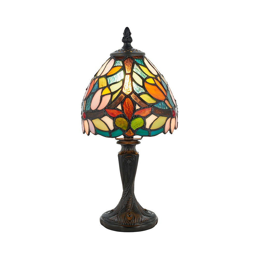 Fellmoor Mini Tiffany Table Lamp - Multicoloured