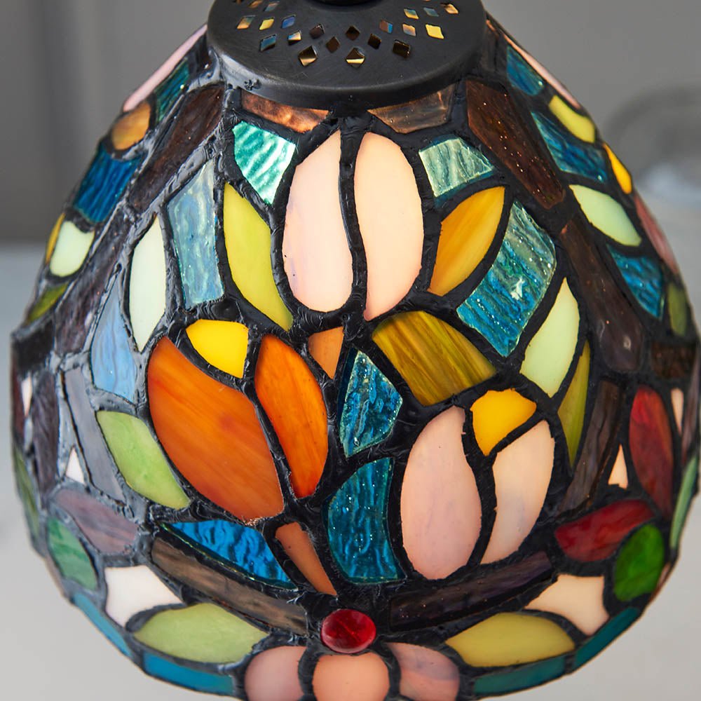 Fellmoor Mini Tiffany Table Lamp - Multicoloured