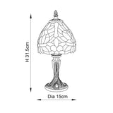Fellmoor Mini Tiffany Table Lamp - Multicoloured