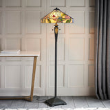 Thornmere Tiffany Floor Lamp - Multicoloured