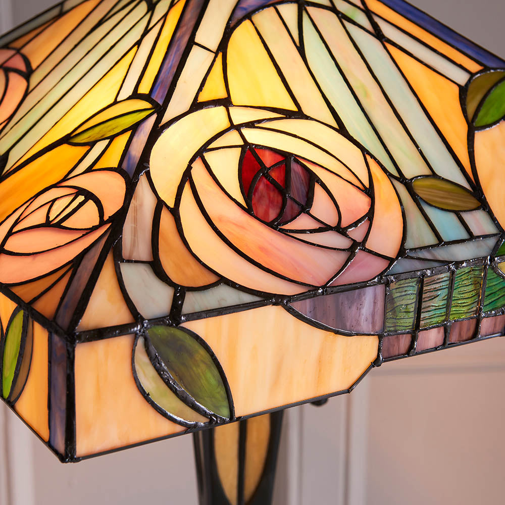 Thornmere Tiffany Floor Lamp - Multicoloured