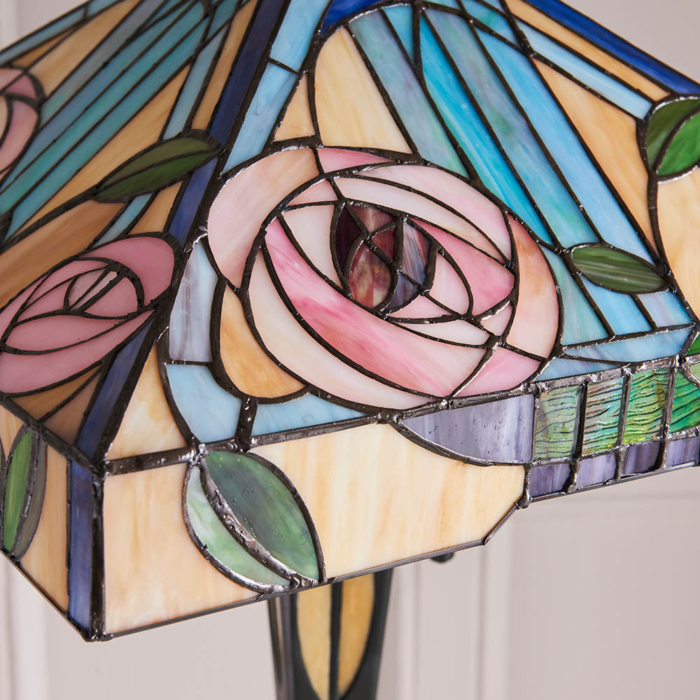 Thornmere Tiffany Floor Lamp - Multicoloured