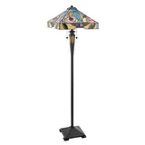 Thornmere Tiffany Floor Lamp - Multicoloured