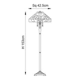 Thornmere Tiffany Floor Lamp - Multicoloured