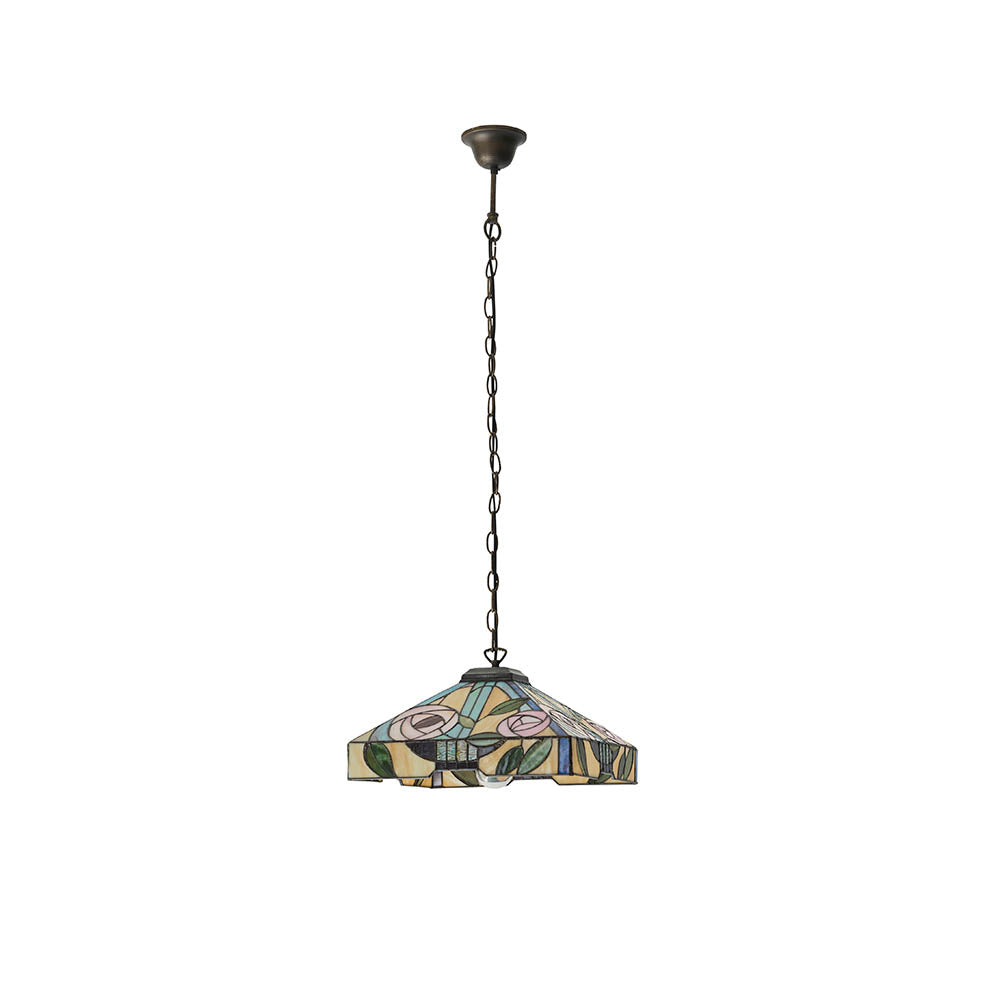 Thornmere Medium Tiffany Pendant - Multicoloured