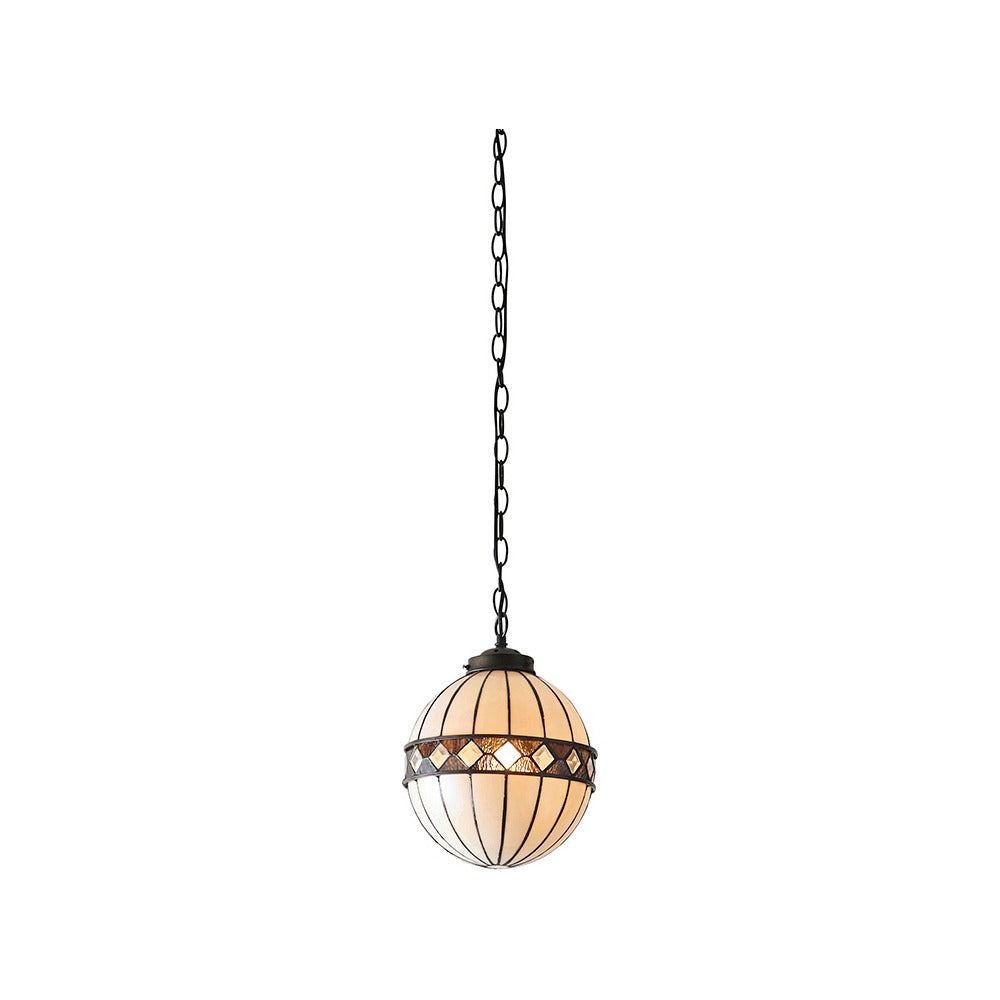 Brindleigh Small Globe Tiffany Pendant - Multicoloured
