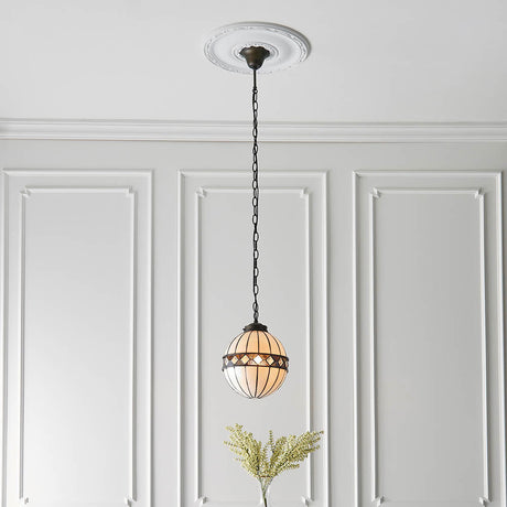 Brindleigh Small Globe Tiffany Pendant - Multicoloured