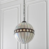 Brindleigh Medium Globe Tiffany Pendant - Multicoloured