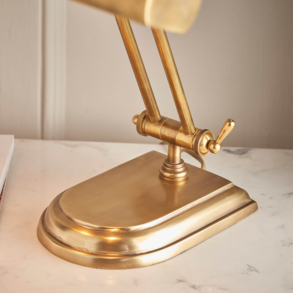 Larchdale Table Lamp - Solid Brass