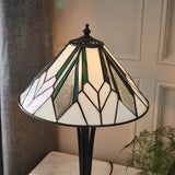 Larkbury Small Tiffany Table Lamp - Black