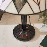 Larkbury Small Tiffany Table Lamp - Black