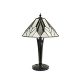 Larkbury Small Tiffany Table Lamp - Black