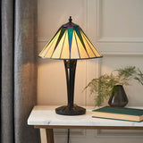Wistcombe Star Small Tiffany Table Lamp - Multicoloured
