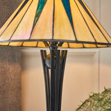 Wistcombe Star Small Tiffany Table Lamp - Multicoloured