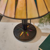 Wistcombe Star Small Tiffany Table Lamp - Multicoloured