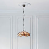 Alderworth Medium 3 Light Tiffany Pendant - Beige