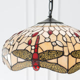 Alderworth Medium 3 Light Tiffany Pendant - Beige