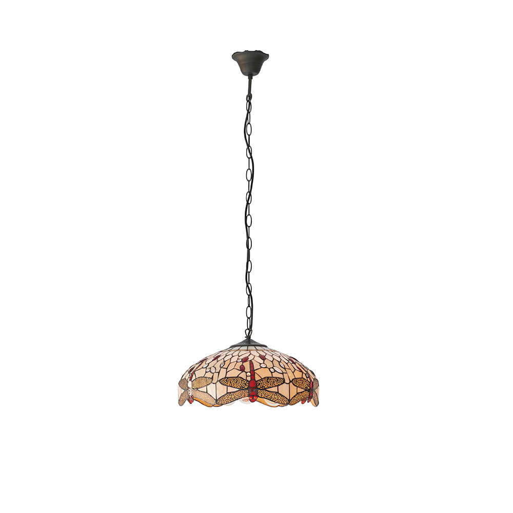 Alderworth Medium 3 Light Tiffany Pendant - Beige
