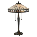Brindleigh Medium Tiffany Table Lamp - Multicoloured