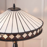 Brindleigh Medium Tiffany Table Lamp - Multicoloured