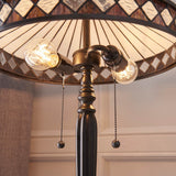 Brindleigh Medium Tiffany Table Lamp - Multicoloured