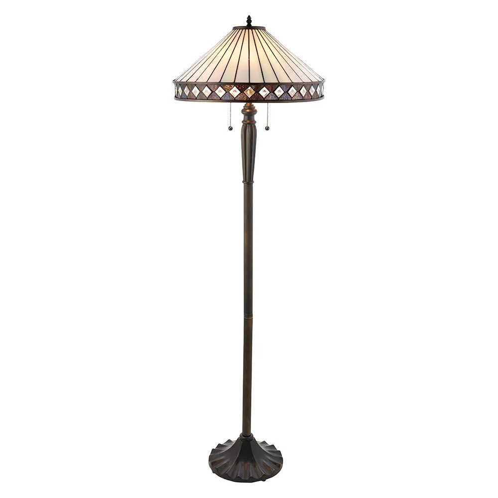 Brindleigh Tiffany Floor Lamp - Multicoloured