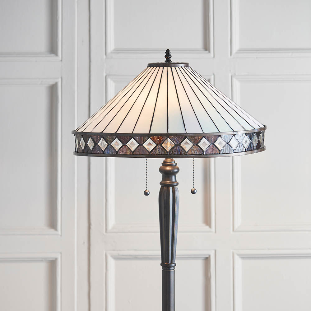 Brindleigh Tiffany Floor Lamp - Multicoloured