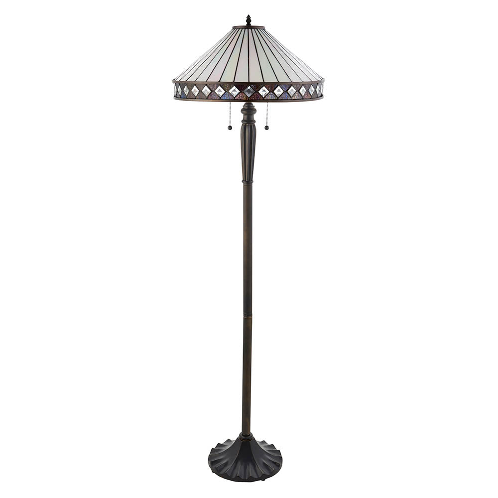Brindleigh Tiffany Floor Lamp - Multicoloured