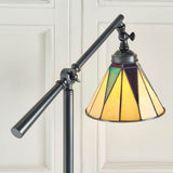 Wistcombe Star Task Tiffany Floor Lamp - Multicoloured