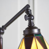 Wistcombe Star Task Tiffany Floor Lamp - Multicoloured