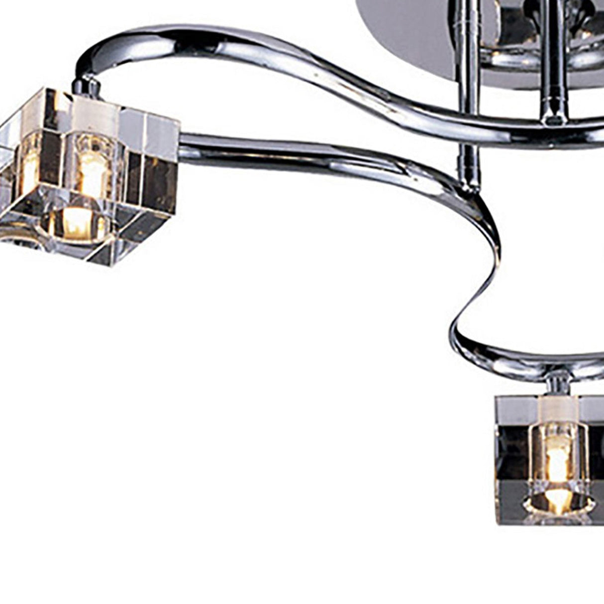 Sisco 3 Light Semi-Flush Ceiling Light – Polished Chrome