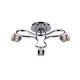 Sisco 3 Light Semi-Flush Ceiling Light – Polished Chrome